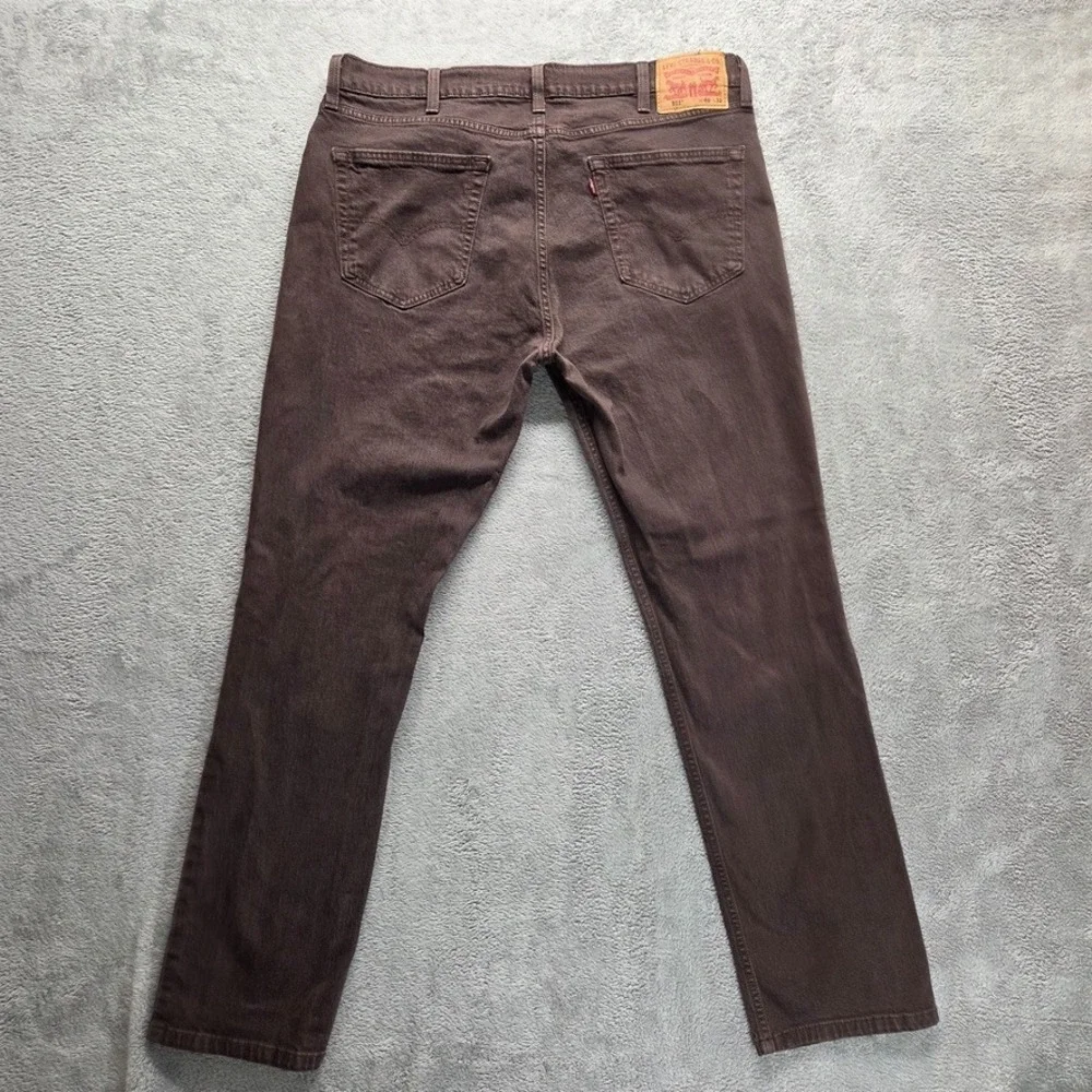 Levis‎ 511 Jeans Mens 40X32 Brown Slim Straight Mid Rise Denim